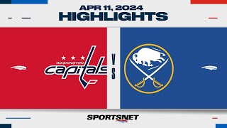 NHL Highlights  Capitals vs Sabres  April 11 2024 [upl. by Charity]