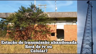 estação base de transmissão abandonada daria uma baita casa de laje pra morar [upl. by Nollad]