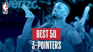 Best 50 Three Pointers 2018 NBA Season [upl. by Johppa]