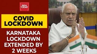 Karnataka CM Extends Statewide Lockdown By 14 Days Till 7 June [upl. by Perrin]