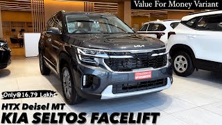 New Kia Seltos Facelift 2024 HTX Diesel Manual  VFM VARIANT  Full review 😍🔥 [upl. by Nwadrebma]