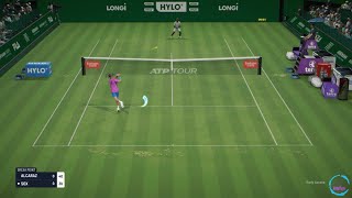 Tiebreak gameplay  Halle Open SF grass court  Carlos Alcaraz  Career Mode  PC Early access 5 [upl. by Lars]