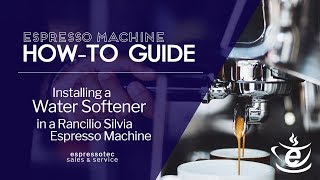 Installing a Water Softener in the Rancilio Silvia Espresso Machine [upl. by Yelahc]