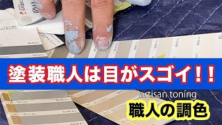 【凄技】ピッタリに合わせる塗装職人の調色！ [upl. by Nizam]