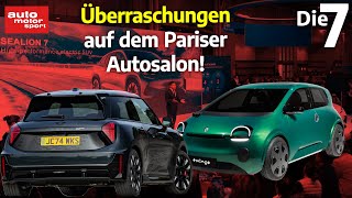 RetroModelle ElektroSportler und SUV 7 Neuheiten vom Pariser Autosalon  auto motor und sport [upl. by Bud360]