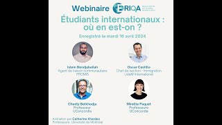 Étudiants internationaux  où en eston [upl. by Waterman]