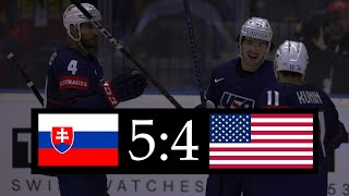 Slovensko  USA  54 Po prodloužení  MS v hokeji 2024  Sestřih [upl. by Elston448]