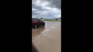 Tornado damage at Eppley Airfield [upl. by Wiener]