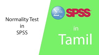 Normality Test in SPSS Tamil [upl. by Neffirg]