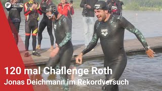 120 mal Challenge Roth Rekordversuch von Jonas Deichmann [upl. by Etti]