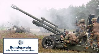 Artillerie der NATOSpeerspitze beweist Feuerkraft – Bundeswehr [upl. by Tzong13]