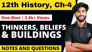 Thinkers Beliefs and Buildings Class 12  Class 12 History  Chapter 4  MCQ and Notes [upl. by Gnort]