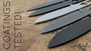 Knife coating showdown 6 different blade coatings tested [upl. by Ahsiema689]