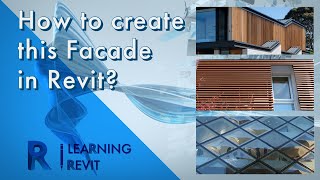 Creating a Facade with Vertical Horizontal and Diagonal Mullions in Revit  Tutorial for Beginners [upl. by Rovert]