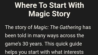 Learn the Lore behind Magic the Gathering [upl. by Sanalda]