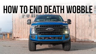 How To Stop Ford Super Duty Death Wobble and Sloppy Steering FOREVER [upl. by Graniah]