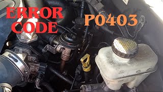 HOW TO FIX ERROR CODE P0403EGR VALVE REPLACEMENT MAZDA TRIBUTEFORD ESCAPE [upl. by Pompei]