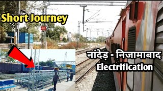 Nanded to Nizamabad Electrification Update amp Short Journey electrificationupdate devgiriexpress [upl. by Galloway219]