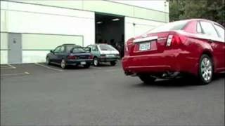 2008 Impreza and WRX sedan catback exhaust [upl. by Nevear]