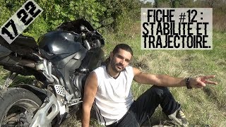 LES FICHES DU PERMIS MOTO 12  STABILITE ET TRAJECTOIRE [upl. by Carli]