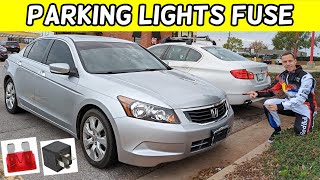 HONDA ACCORD PARKING LIGHTS FUSE LOCATION PARK LIGHTS DO NOT WORK FUSE 2008 2009 2010 2011 2012 [upl. by Ordnaxela]