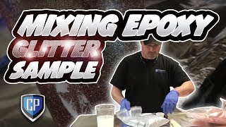 Mixing Epoxy Glitter Sample [upl. by Adiaros]