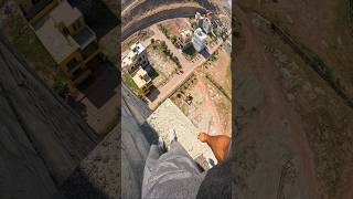 Rooftop parkour running pov [upl. by Hplodnar]