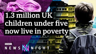 Why are so many children living in poverty in the UK  BBC Newsnight [upl. by Ettenotna]