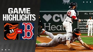 Orioles vs Red Sox Game Highlights 9924  MLB Highlights [upl. by Bushey]