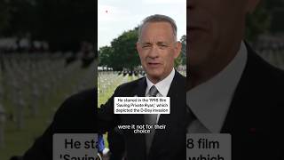 Tom Hanks pays tribute to veterans at DDay commemorations [upl. by Ruthi441]