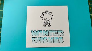 How to colour fade with watercolour pens  Winter Wishes card handmadecards cardmakingtechnique [upl. by Nnanaej208]