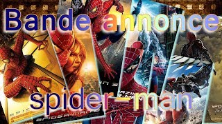 BANDE ANNONCE SPIDERMAN 1 2 3 AMAZING 1 2 HOMECOMING et FAR FROM HOME vf [upl. by Roose351]