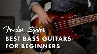 Best Bass Guitars For Beginners  Squier Affinity amp Classic Vibe  Fender [upl. by Eniaral942]