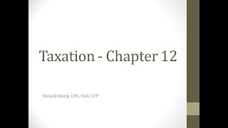 Chapter 12 Taxation [upl. by Upton]