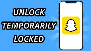 How to unlock a temporarily locked Snapchat account FULL GUIDE [upl. by Ayahsey]