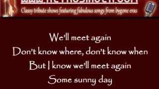 Well Meet Again 1940s Vera Lynn Tribute Singer with Lyrics [upl. by Amis804]