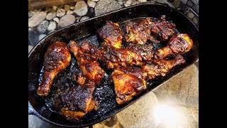 Cast Iron Oven BBQ Chicken [upl. by Akirrehs]