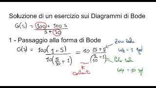 Diagrammi di Bode soluzione guidata di un esercizio  1 [upl. by Athal]