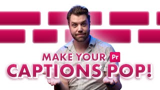 Create EyeCatching Captions in Adobe Premiere Pro [upl. by Inuat]