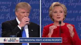 Full video TrumpClinton first presidential debate [upl. by Ahsielat]