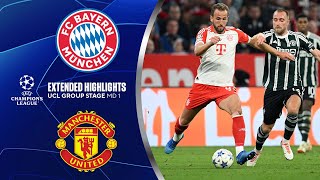 Bayern vs Manchester United Extended Highlights  UCL Group Stage MD 1  CBS Sports Golazo [upl. by Nnylassej]