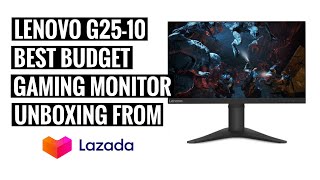 Lenovo G2510 FHD 144hz 1ms Budget Gaming Monitor With Nvidia GSync  Unboxing  Lazada [upl. by Annot511]