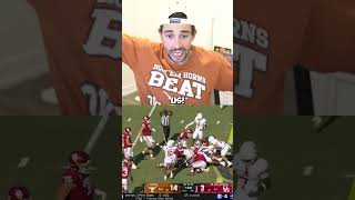 Texas Fan Reacts to Oklahoma Game [upl. by Lenna167]