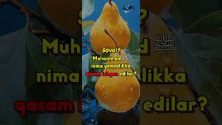 Paygambarimiz ﷺ 𝗵𝗮𝗹𝗼𝗹 bolgan bir taomni yemaslikka 𝗾𝗮𝘀𝗮𝗺 𝗶𝗰𝗵𝗱𝗶𝗹𝗮𝗿🤔 ilmbulogi [upl. by Eldoree]