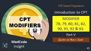 CPT modifiers with examples Part 5 [upl. by Edas]