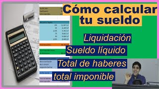 Calcular SUELDO LÍQUIDO Chile en EXCEL 💸 Servicios Legales José Guzmán👨‍💼 [upl. by Sugirdor]