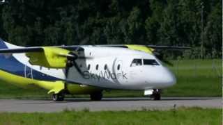 Skywork Dornier 328 takeoffs and landings  BRN  1872012 [upl. by Ariajaj]