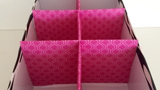 Create Cute Storage Box Dividers  DIY Home  Guidecentral [upl. by Mlehliw512]