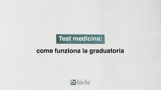 testmedicina  come funziona la graduatoria [upl. by Ellehsyt879]