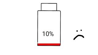 Battery lowering from 100 to 0 animation low battery [upl. by Jocelyne]